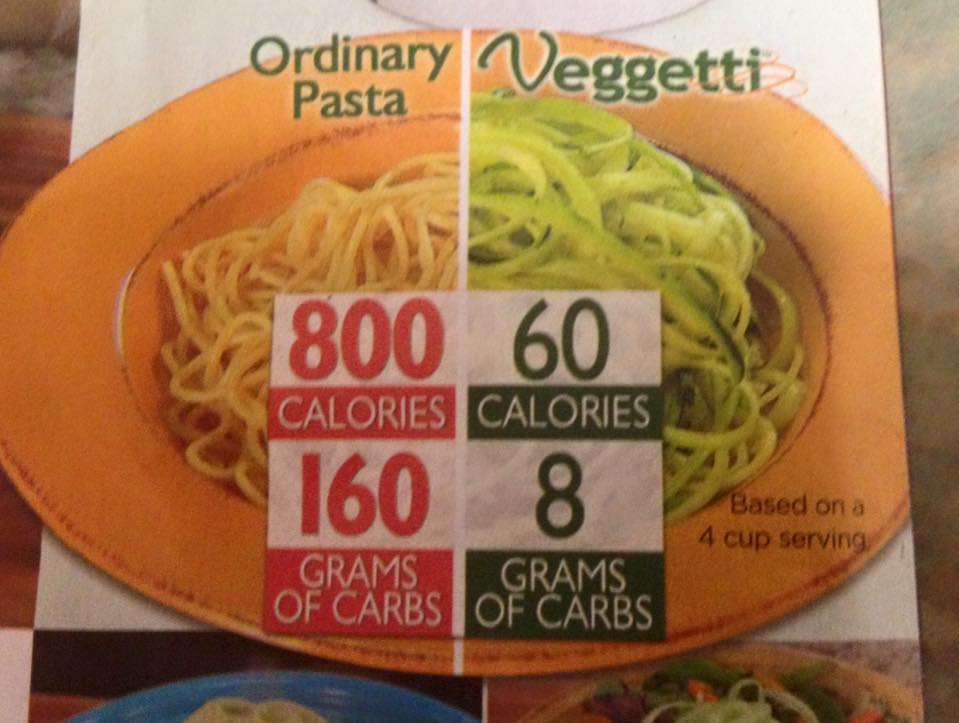 pasta vs veg